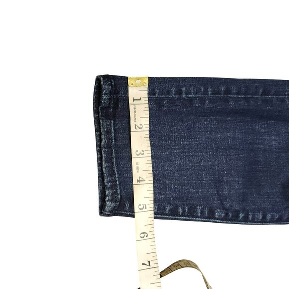 Good American Womens 10/30 Good Waist Crop Jeans Blue High Rise Dark Wash Denim - Picture 13 of 16